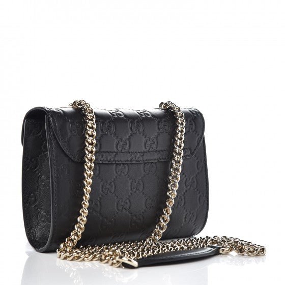 Gucci Guccissima Mini Emily Shoulder Bag Black 3 of 7