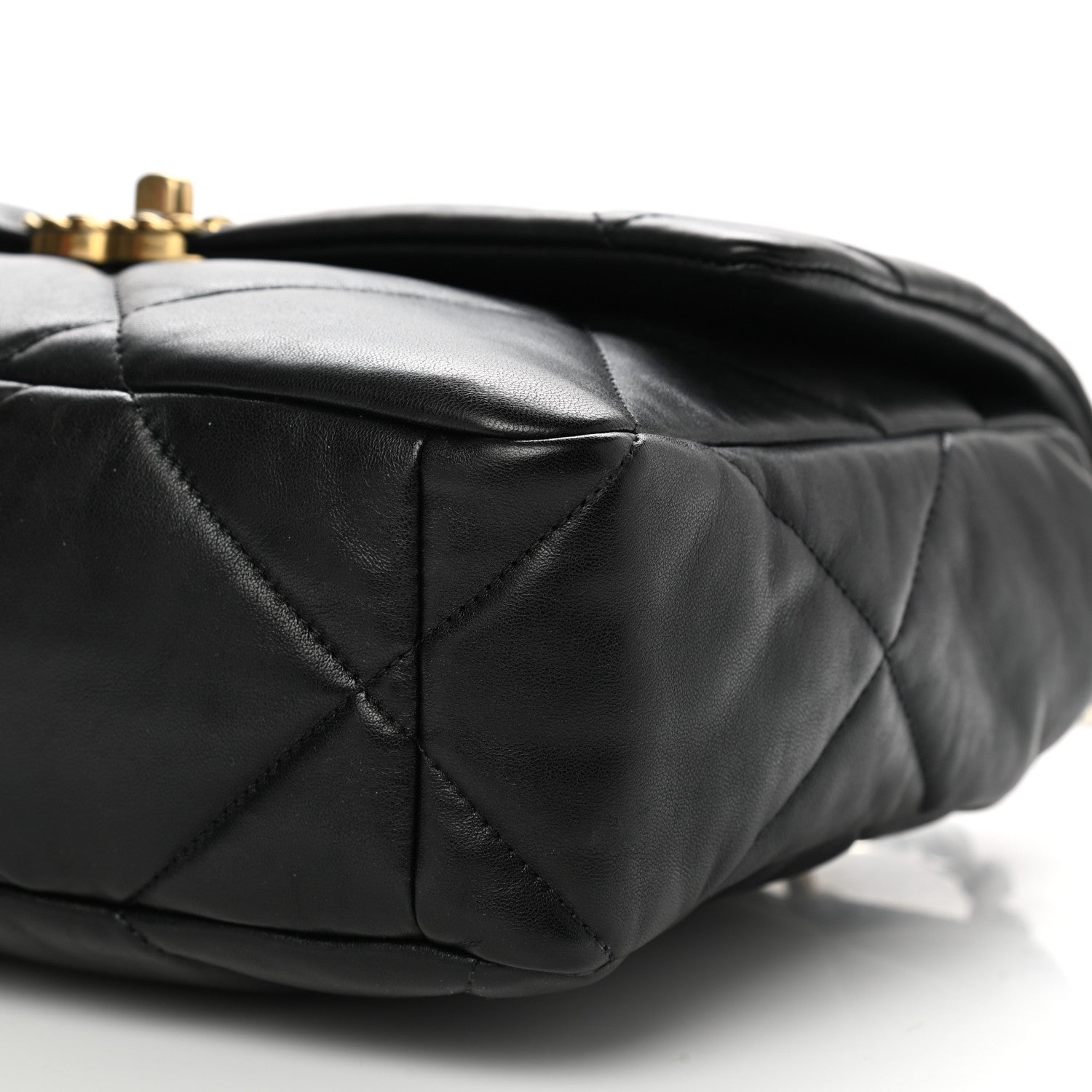 Chanel Lambskin Quilted Large Chanel 19 Flap Black 10 of 10