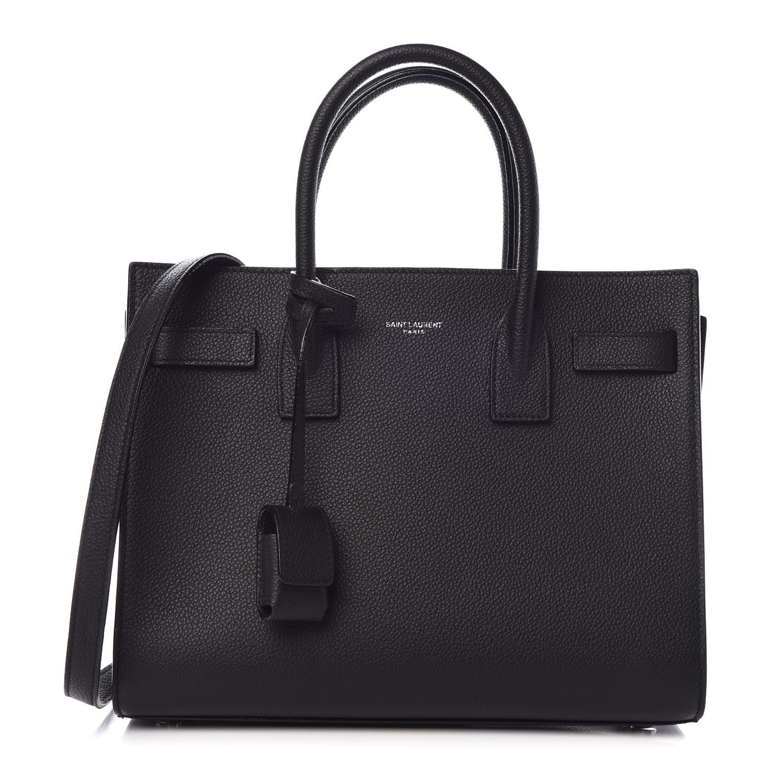 Saint Laurent Grained Calfskin Baby Sac De Jour Black 1 of 8