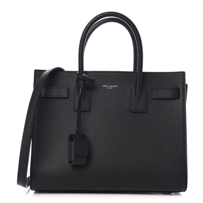 Saint Laurent Grained Calfskin Baby Sac De Jour Black 1 of 8