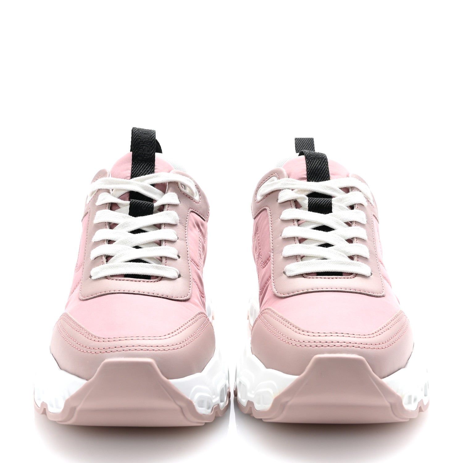 Hermes Parachute Fabric Calfskin Impulse Sneakers 37 Rose Porcelaine 3 of 8