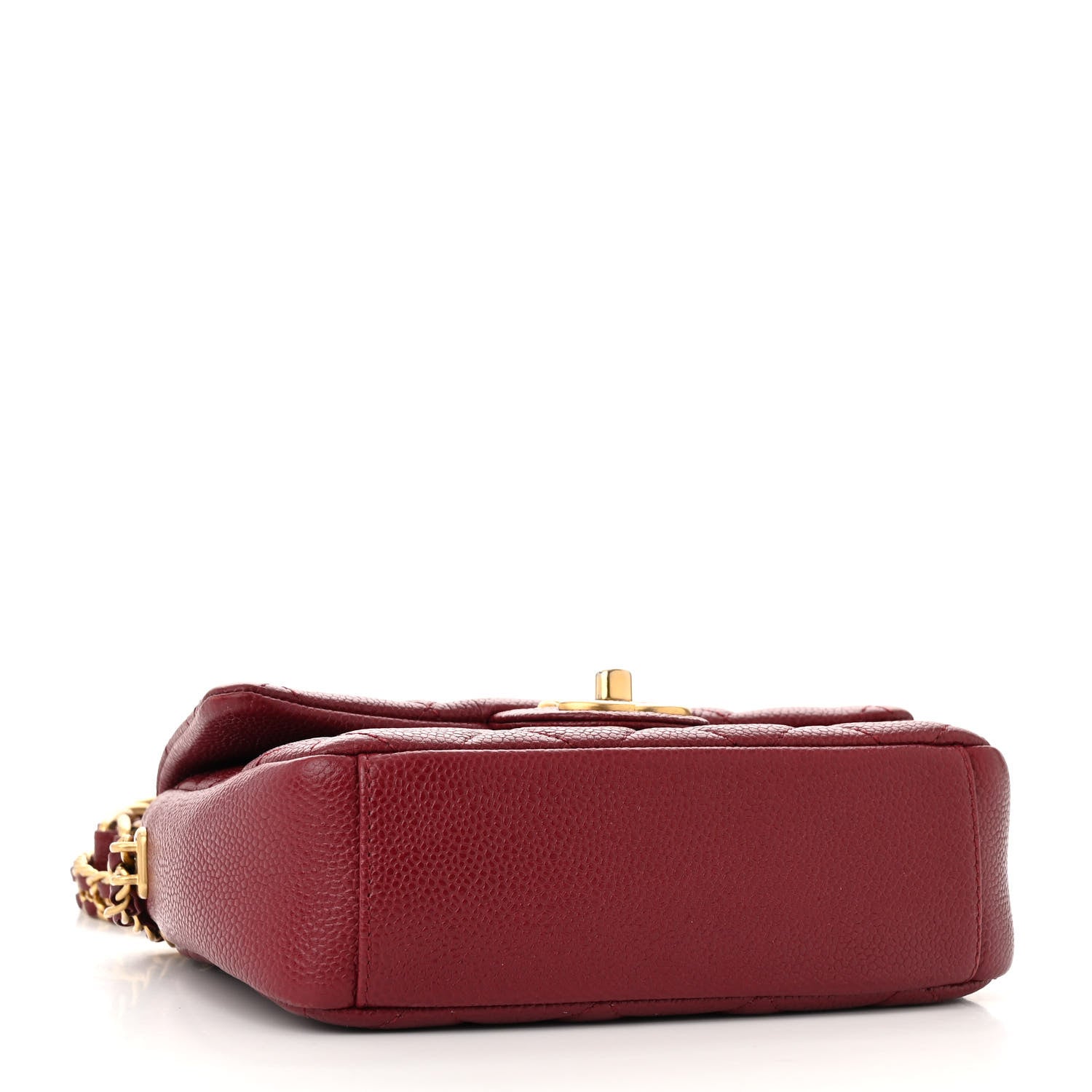 Chanel Caviar Quilted Mini Chain Soul Flap Burgundy 4 of 11