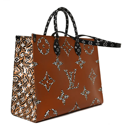 Louis Vuitton Monogram Giant Jungle Onthego GM Black 4 of 12