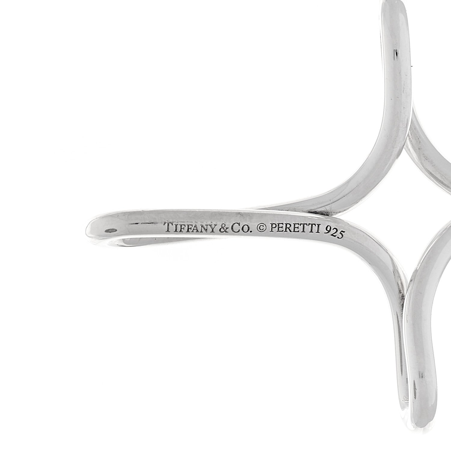 Tiffany Sterling Silver Elsa Peretti Infinity Cross Pendant 4 of 4