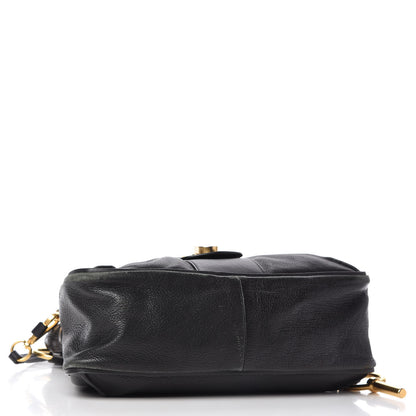 Chloe Grained Lambskin Calfskin Small Lexa Shoulder Bag Black 4 of 9