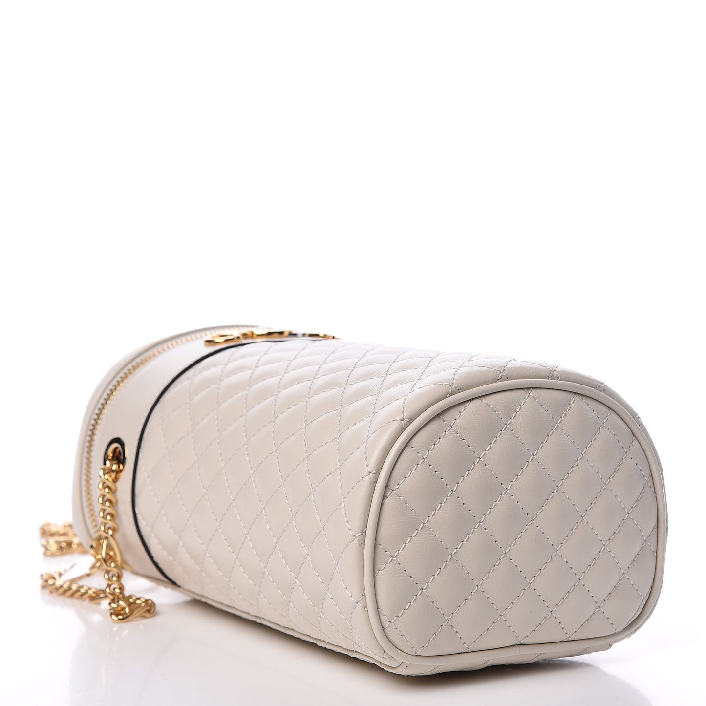 Calfskin Trapuntata Zumi Belt Bag Off White