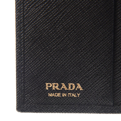Prada Saffiano Metal Tri-Fold Wallet Nero Black 6 of 8