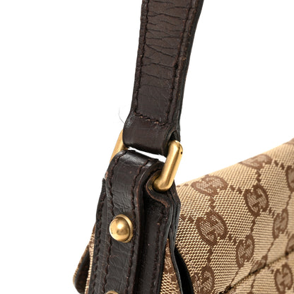 Gucci Monogram Horsebit Chain Flap Shoulder Bag Brown 11 of 15