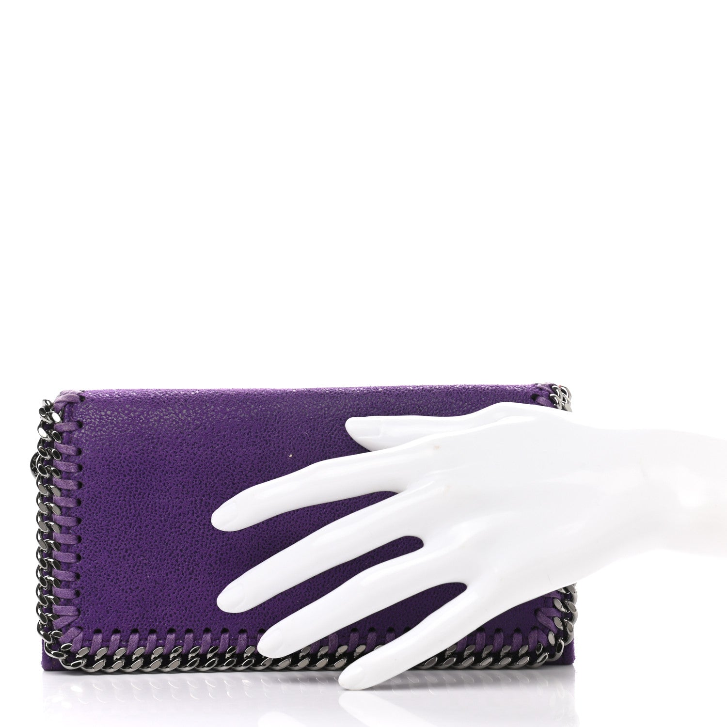Stella McCartney Shaggy Deer Falabella Flap Wallet Bright Purple 2 of 8
