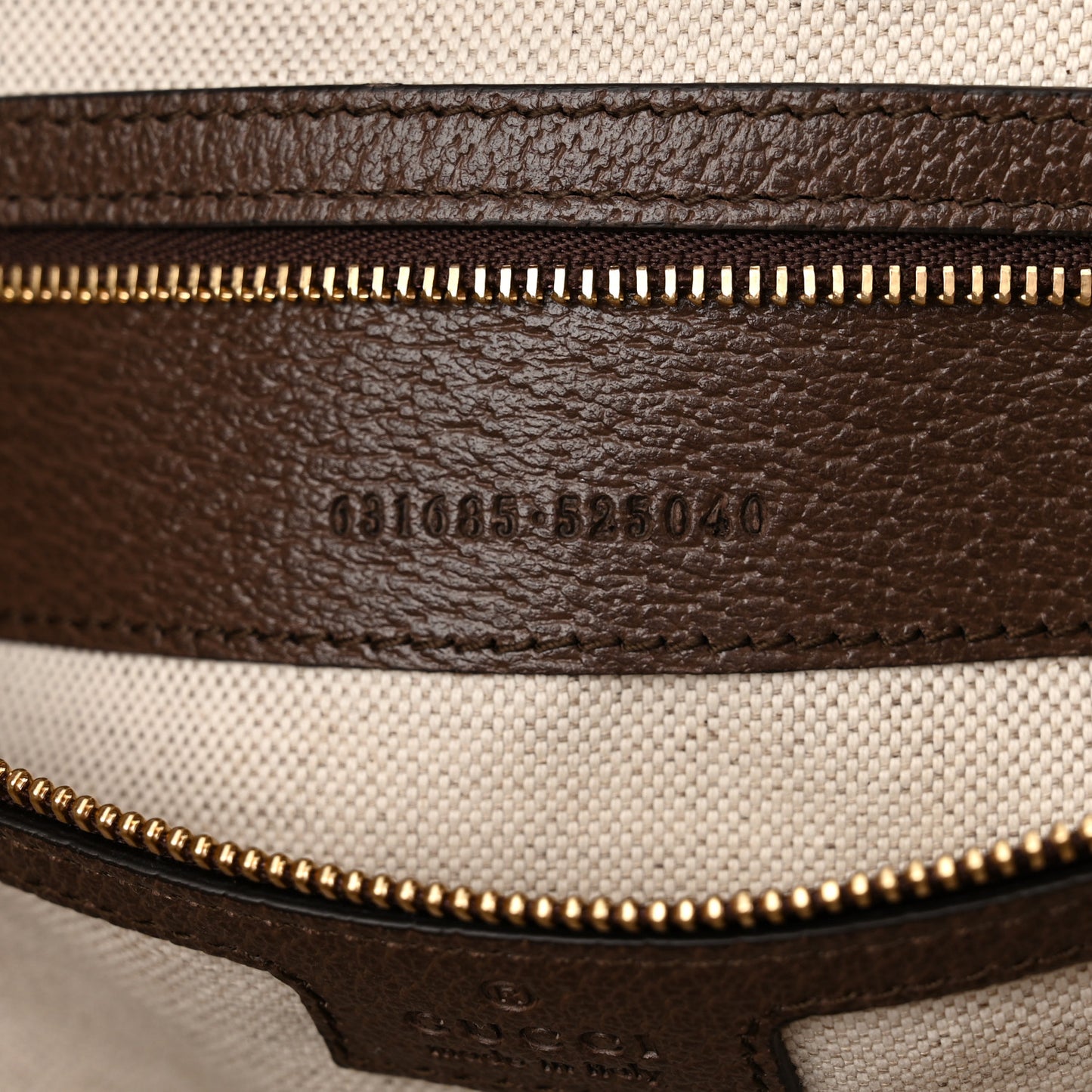 Monogram Jumbo GG Textured Dollar Calfskin Web Medium Ophidia Shopping Tote Camel Ebony