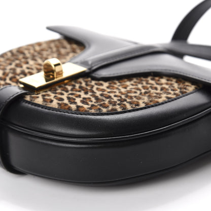 Celine Pony Hair Calfskin Leopard Print Besace 16 Black Naturals 7 of 12