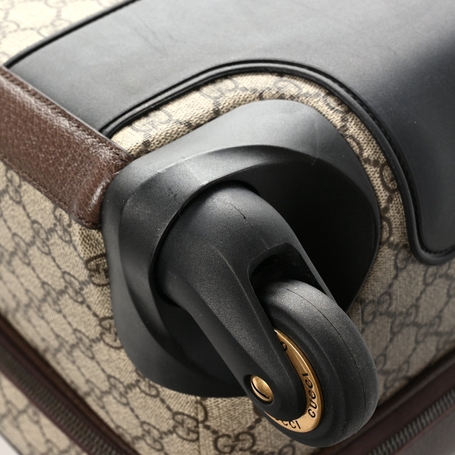 Gucci GG Supreme Monogram Textured Dollar Calfskin Web Large Savoy