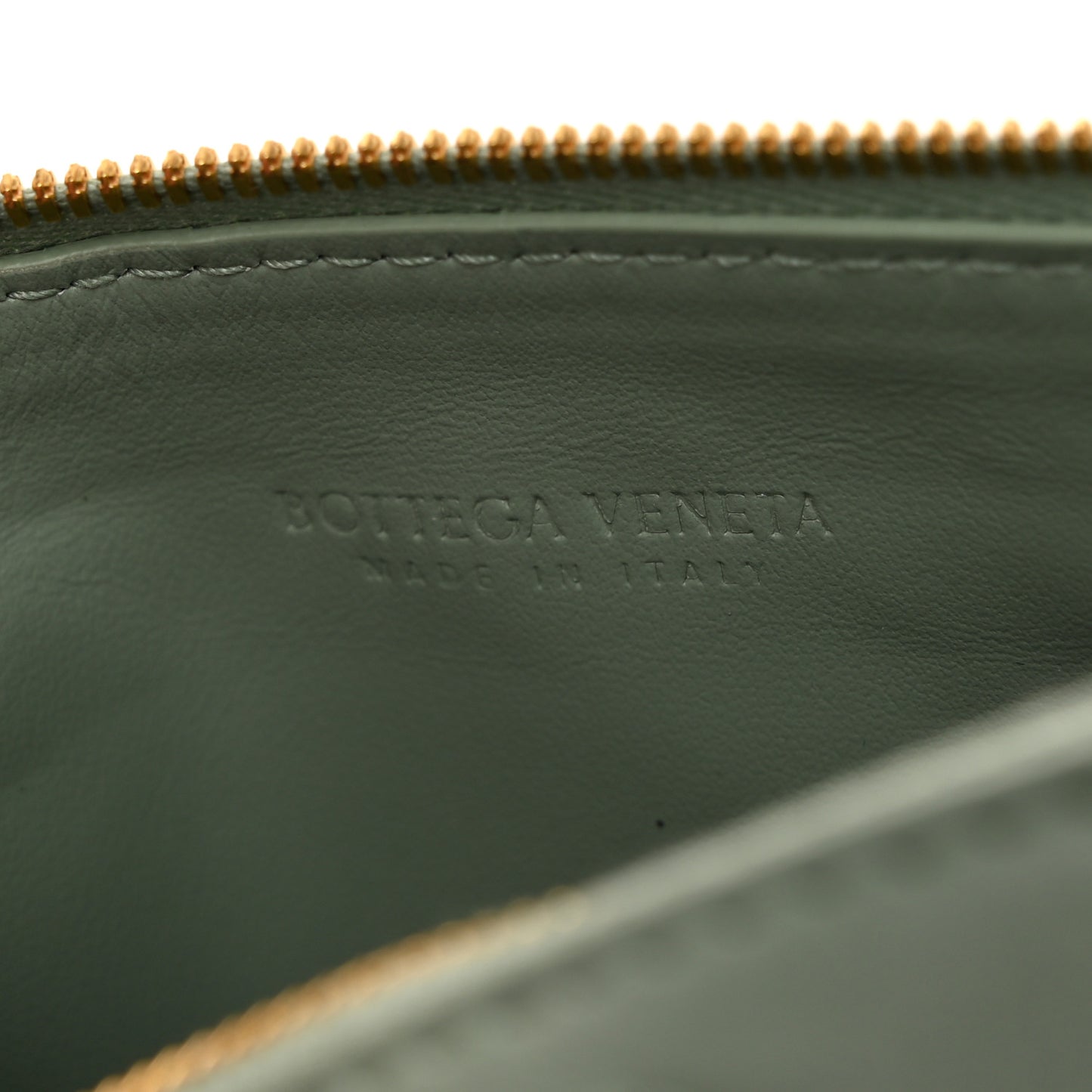 Nappa Intrecciato Half Moon Pouch On Strap Sauge