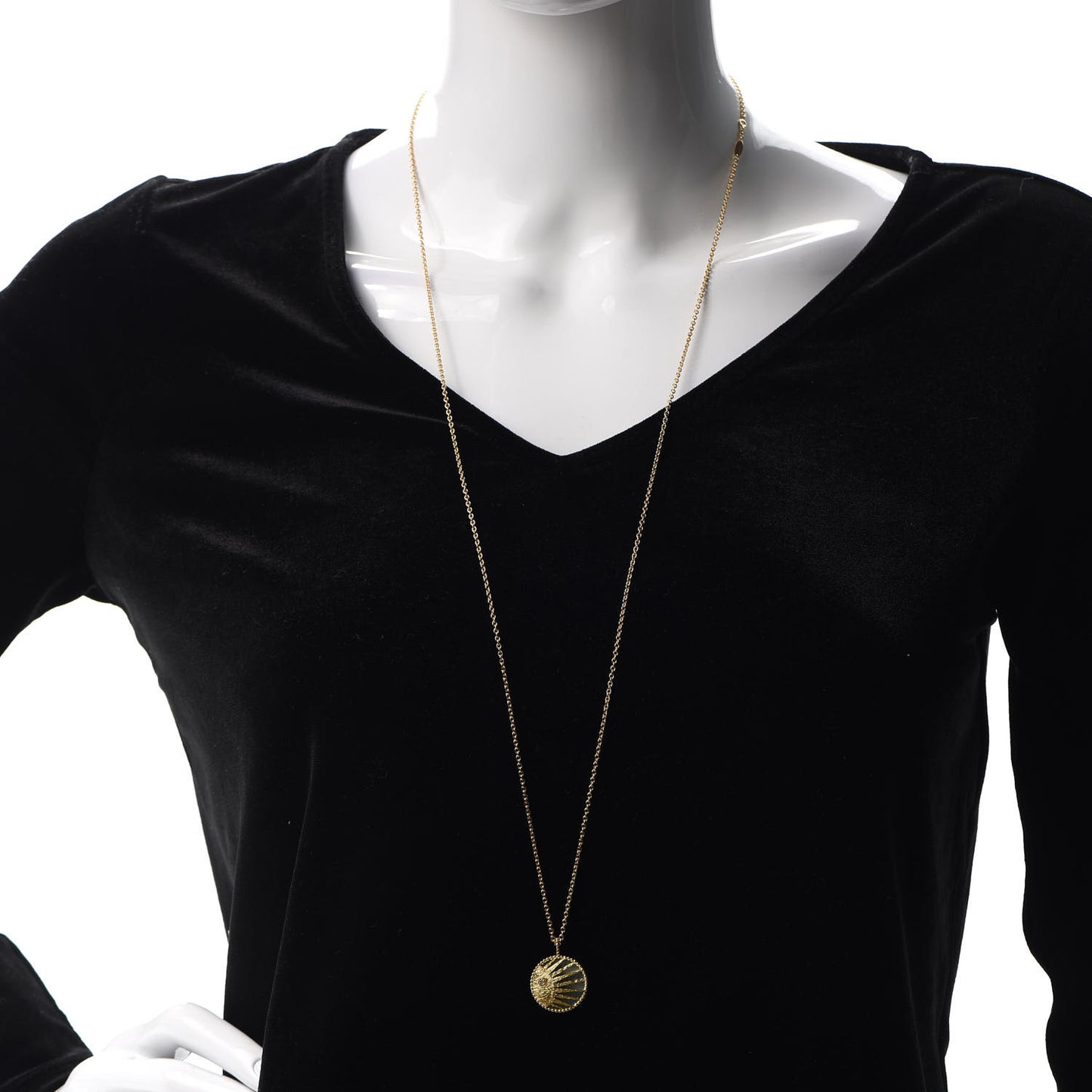 18K Yellow White Gold Diamond Black Onyx Mother of Pearl Rose Celeste Medallion Pendant Necklace