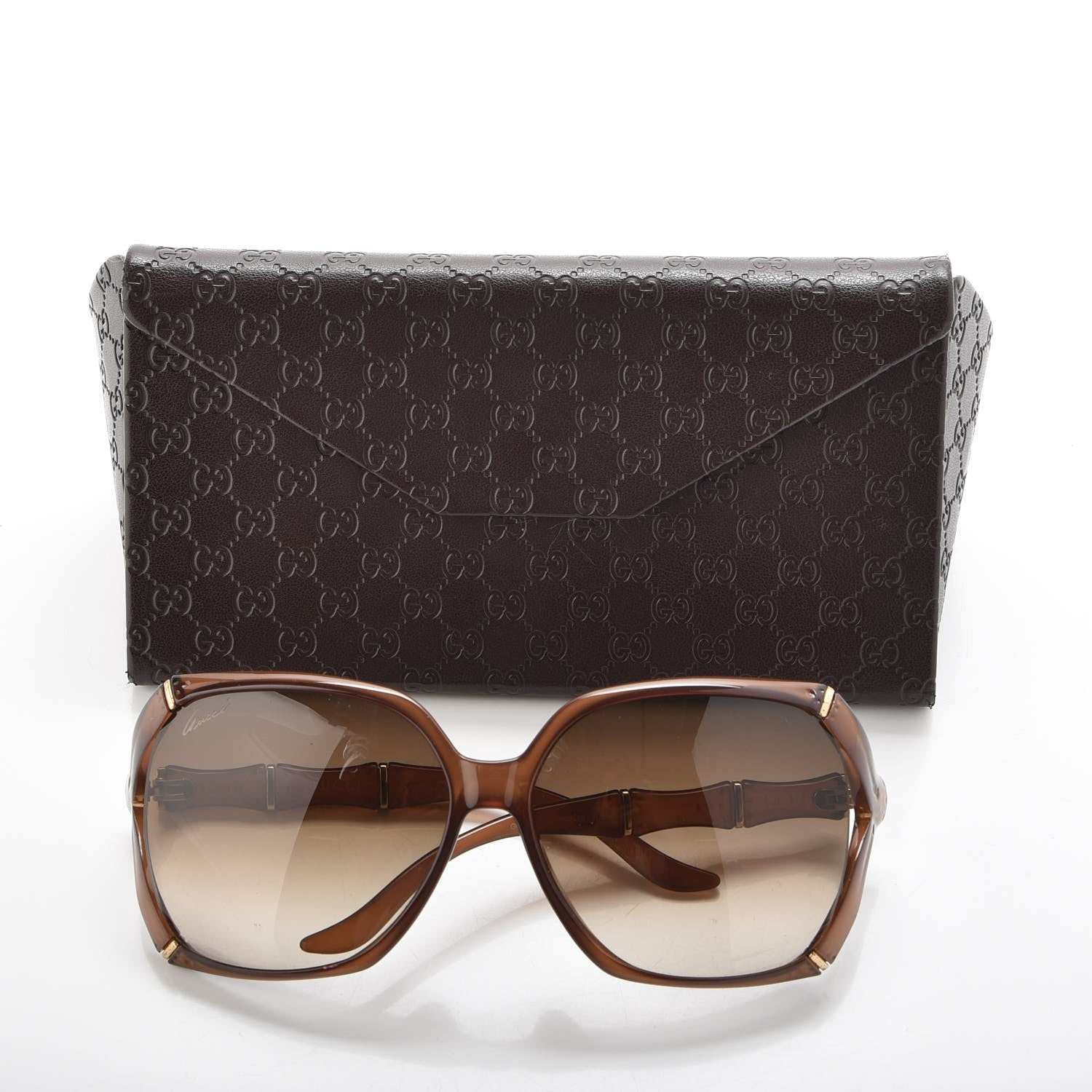 Gucci Bamboo Effect Sunglasses GG 3508/S Brown 9 of 9