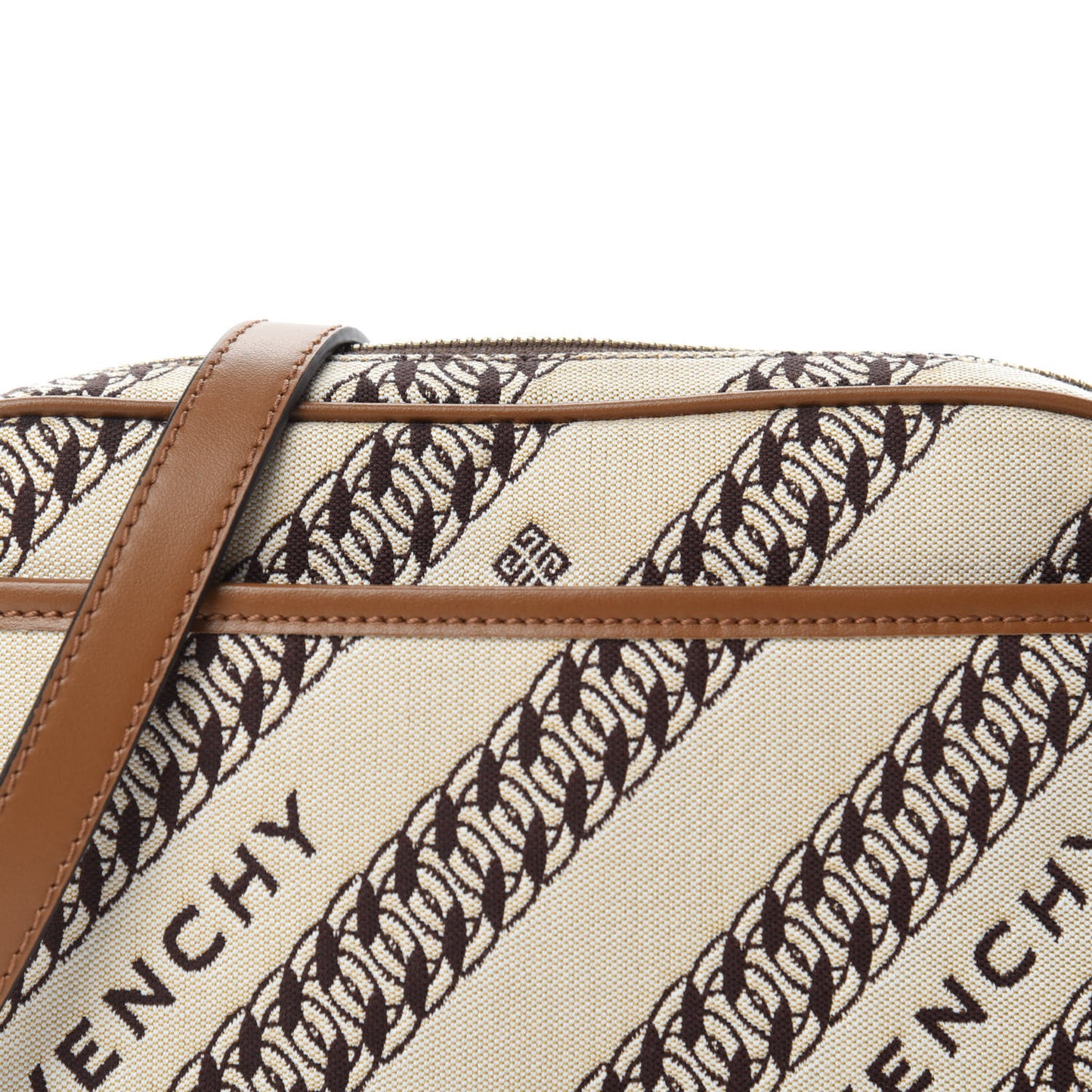 Canvas Jacquard Bond Camera Bag Beige