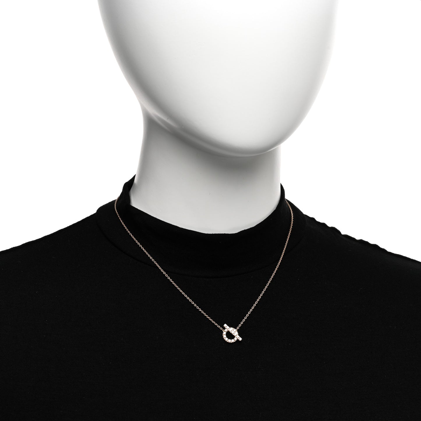 18K Rose Gold Diamond Finesse Pendant Necklace