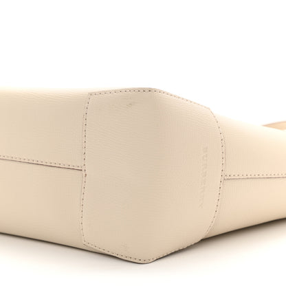 Burberry Calfskin Crest Embossed Small Tote Limestone 8 of 8