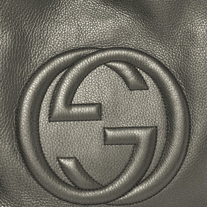 Gucci Metallic Cellarius Calfskin Medium Soho Shoulder Bag Sasso 8 of 10