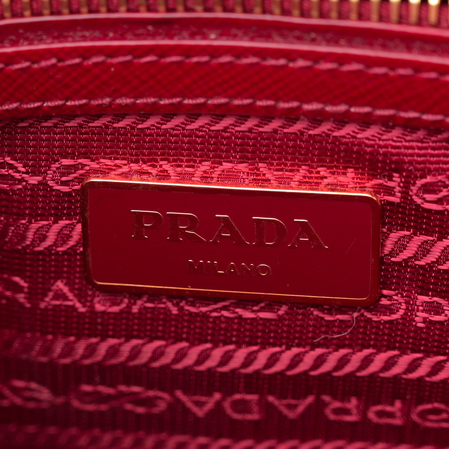 Saffiano Vernice Mini Galleria Double Zip Tote Scarlatto