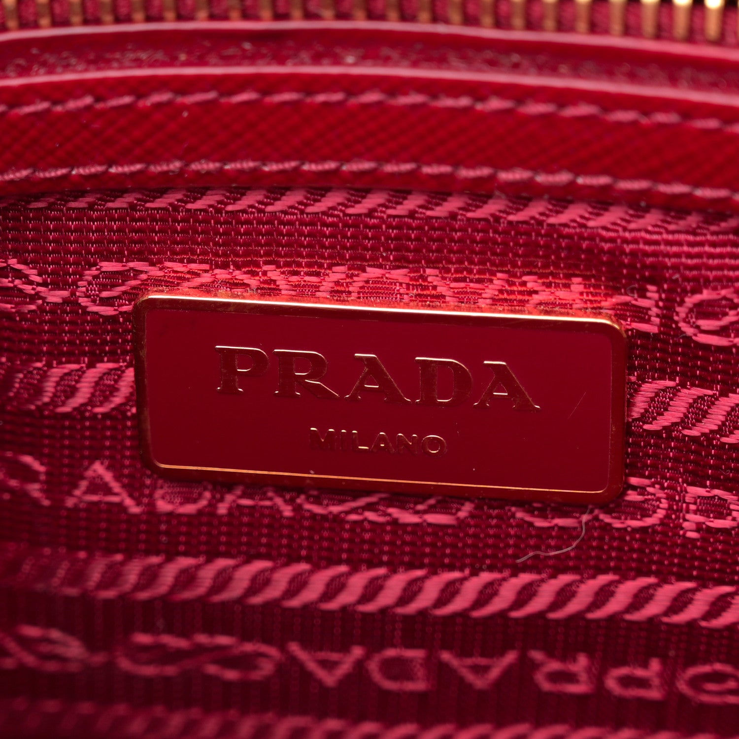 Prada Saffiano Vernice Mini Galleria Double Zip Tote Scarlatto 7 of 11