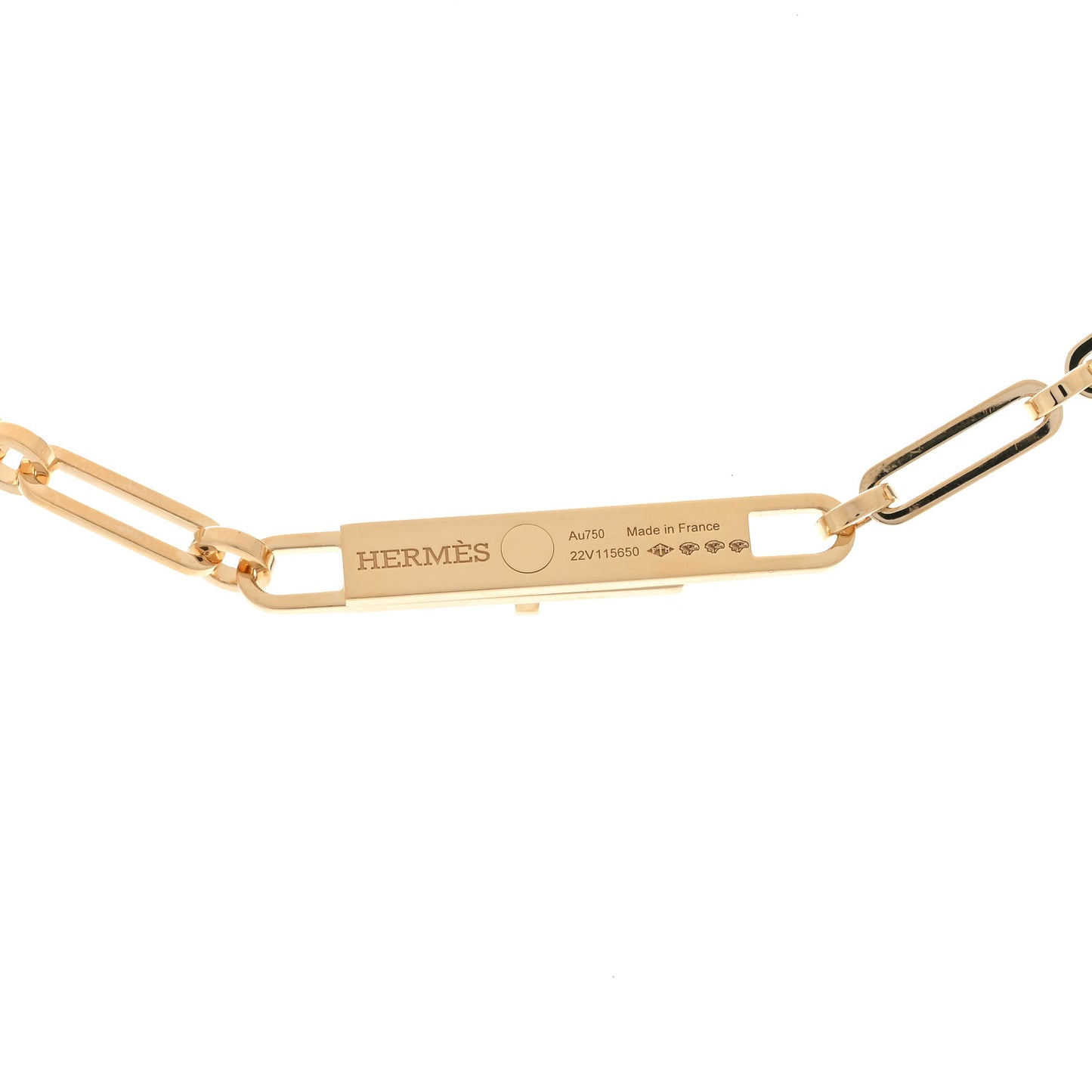 18K Yellow Gold Diamond PM Kelly Chaine Double Tour Necklace