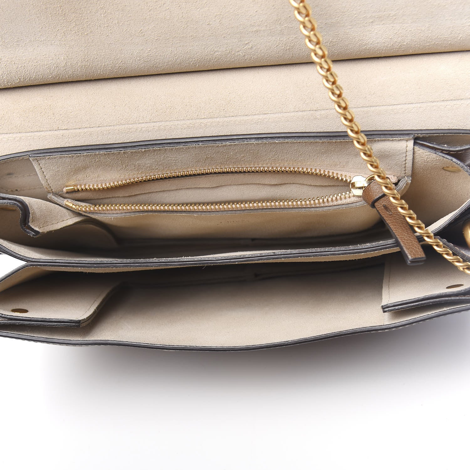 Chloe Goatskin Medium Faye Shoulder Bag Woody Khaki 5 of 10