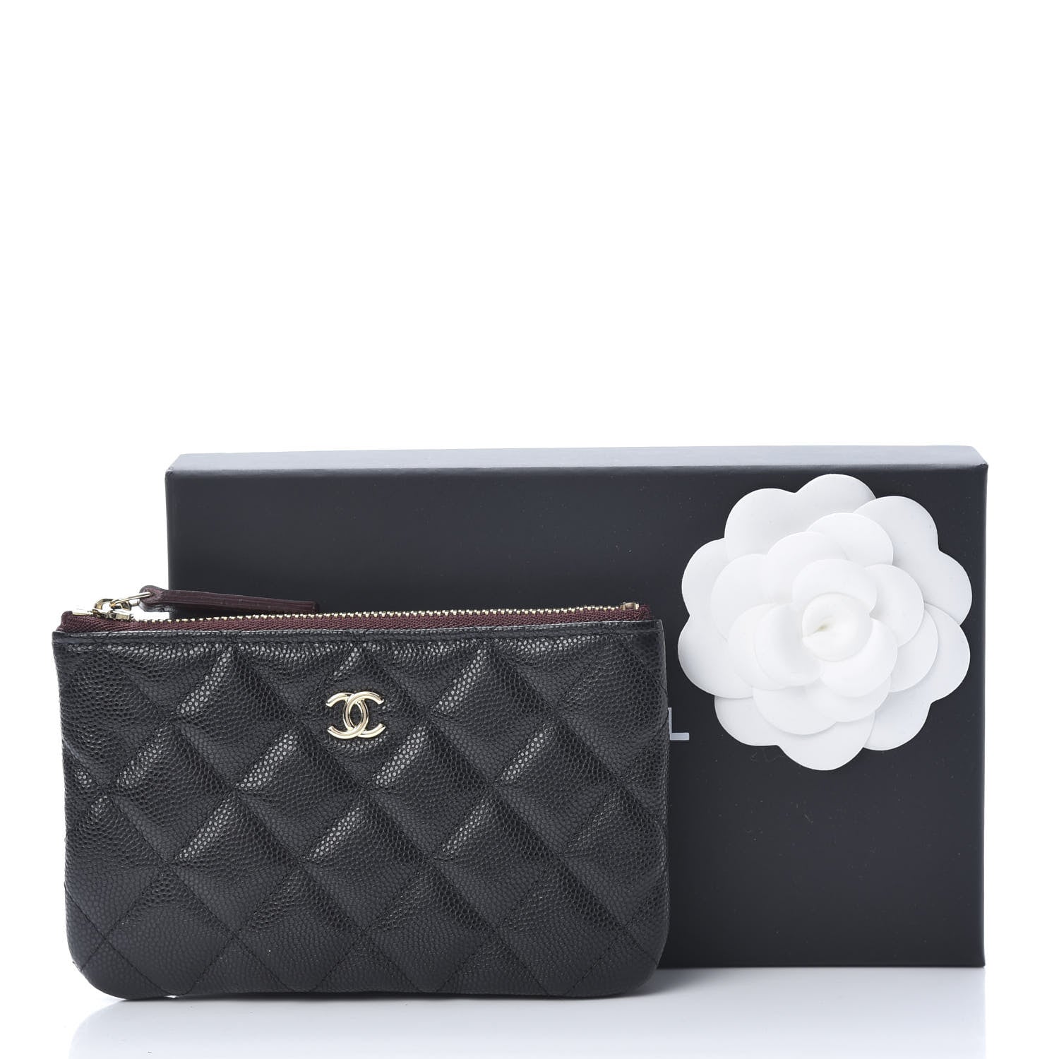Chanel Caviar Quilted Small Cosmetic Case Black 8 of 8