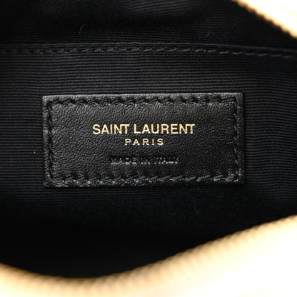 Saint Laurent Calfskin Matelasse Monogram Lou Belt Bag Ivory 6 of 10