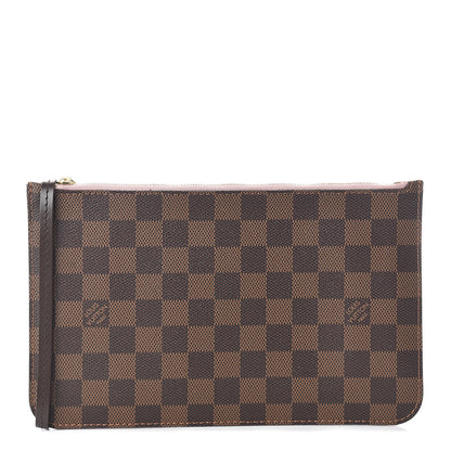 Louis Vuitton Damier Ebene Neverfull MM GM Pochette Rose Ballerine 1 of 5