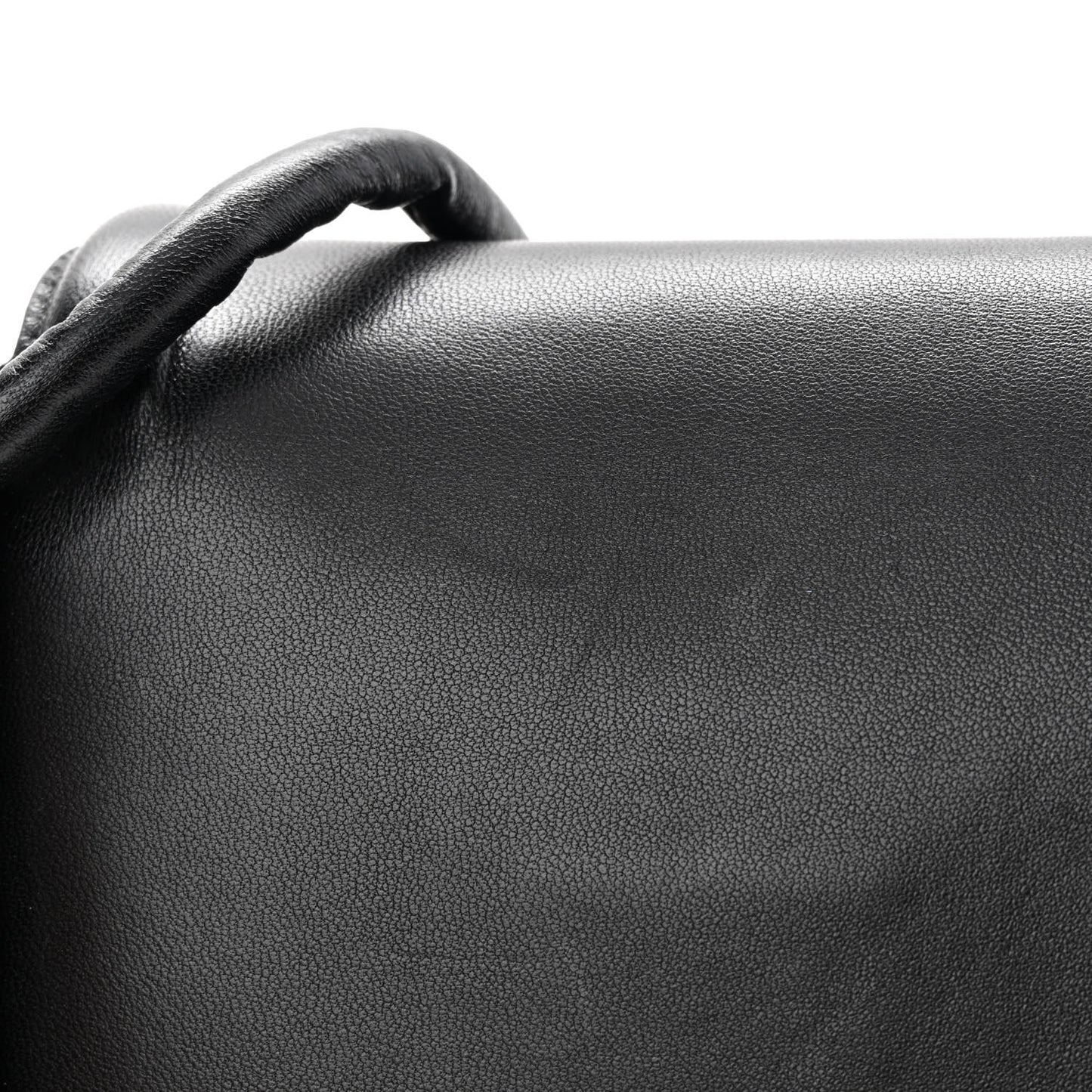 Lambskin Small Beak Triangle Flap Shoulder Bag Black