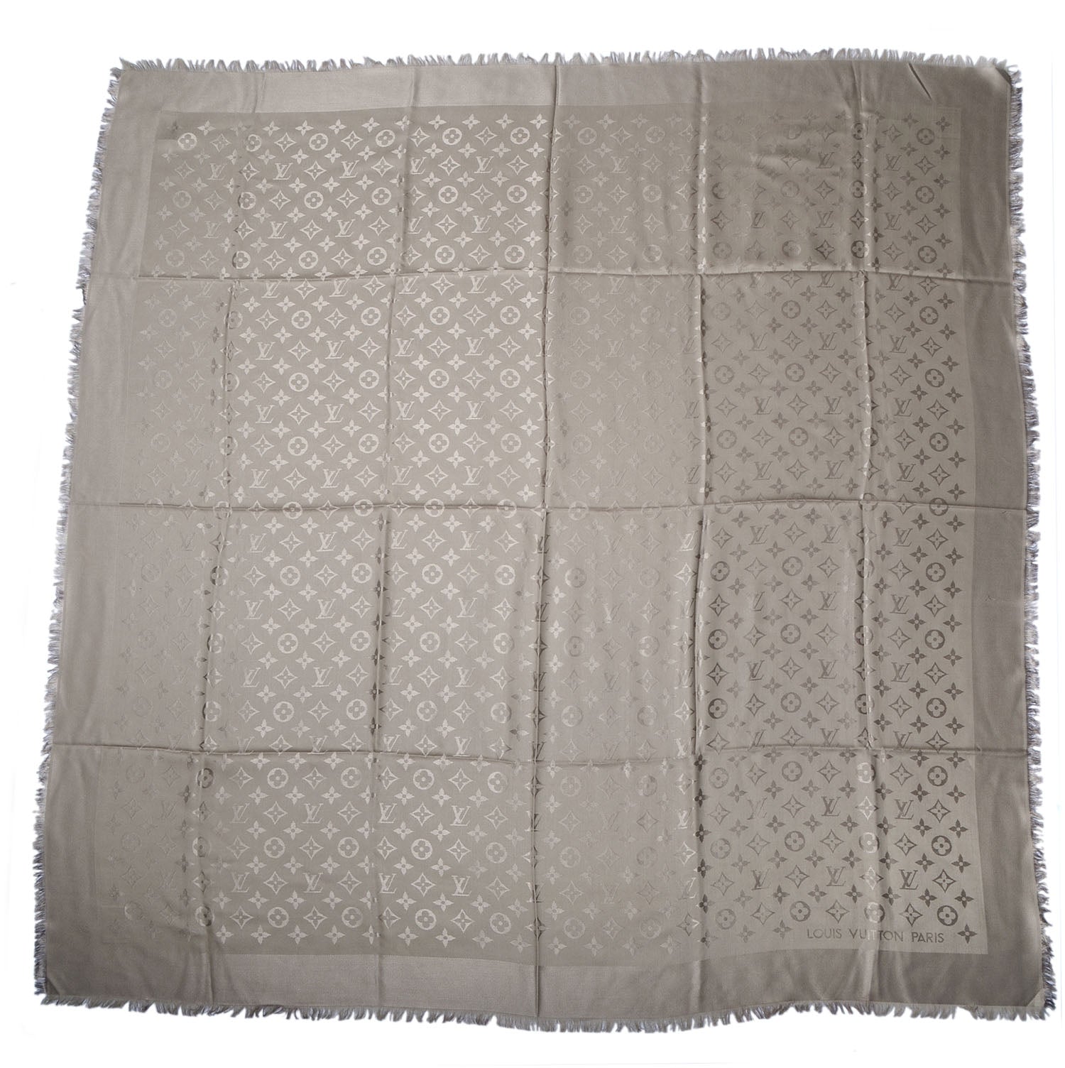 Louis Vuitton Silk Wool Monogram Shawl Verone 3 of 5