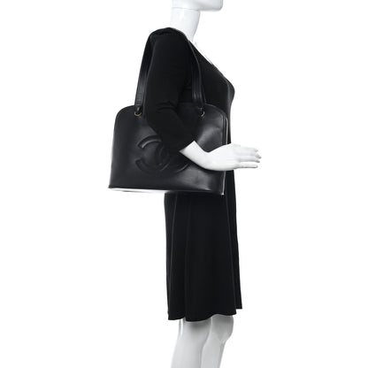 Chanel Lambskin CC Shoulder Bag Black 2 of 17