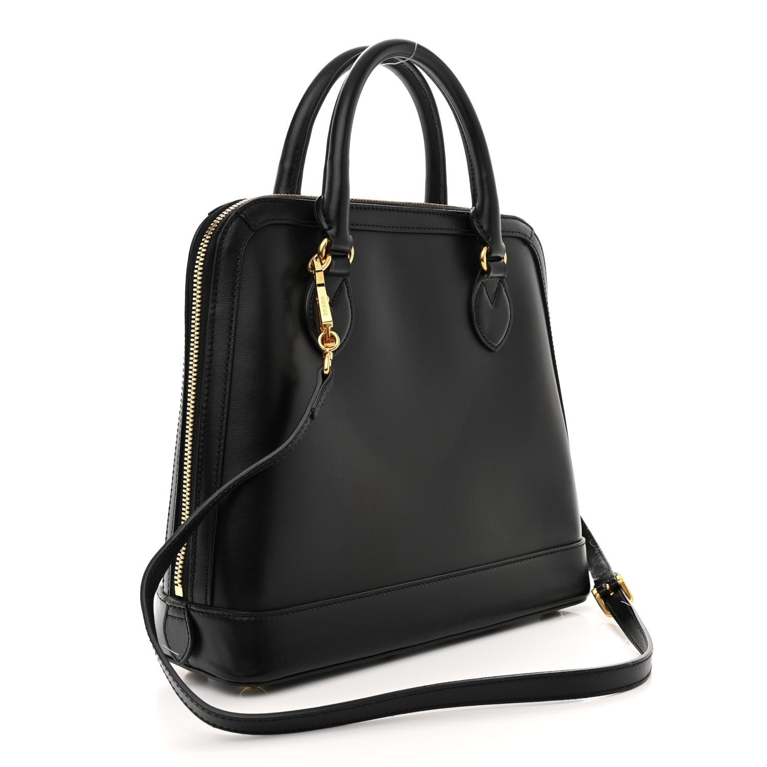 Gucci Calfskin Orgasmique Horsebit 1955 Duffle Bag Black Vanilla 3 of 16