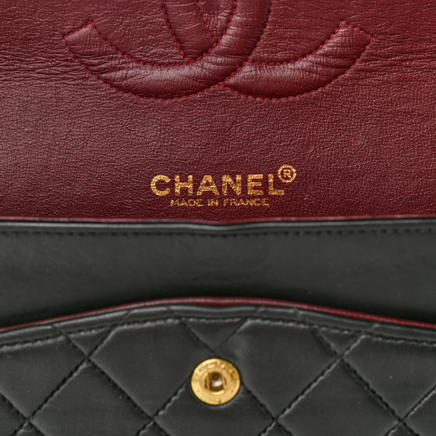 Chanel Lambskin Quilted Medium Double Flap Black 6 of 14