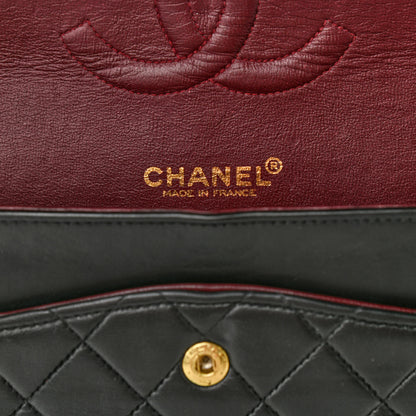 Chanel Lambskin Quilted Medium Double Flap Black 6 of 14