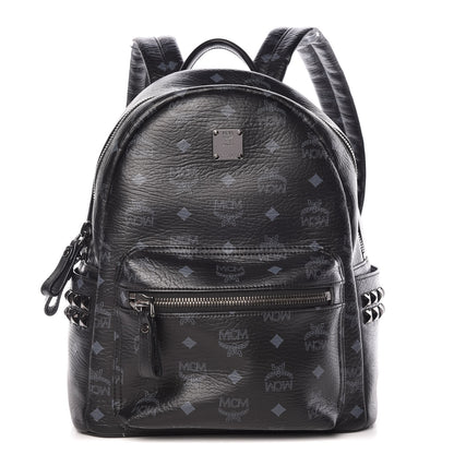MCM Visetos Small Side Stud Stark Backpack Black 1 of 10