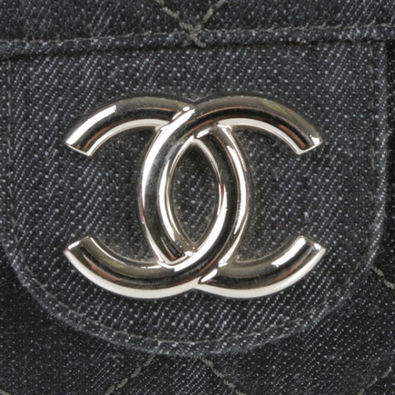 Chanel Denim Quilted Stretch Spirit Messenger Bag 8 of 16