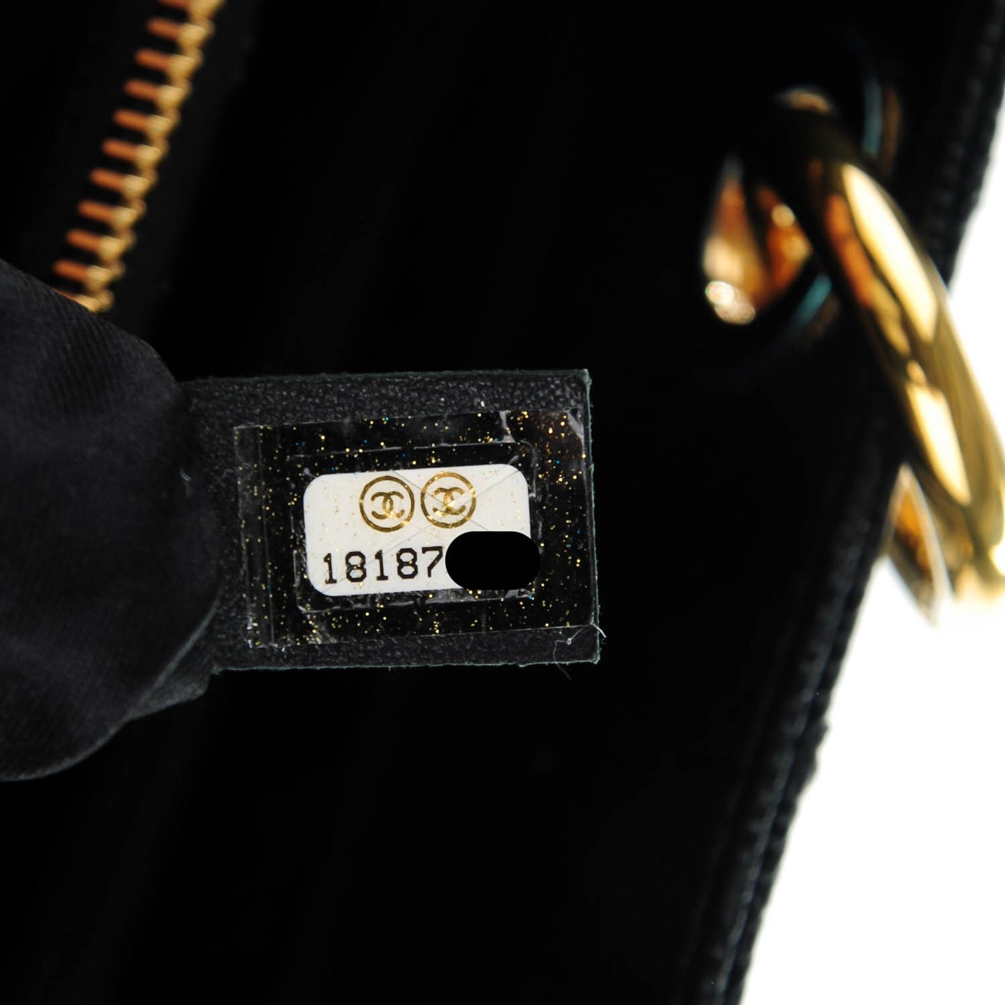 Caviar Quilted Grand Shopping Tote GST Black