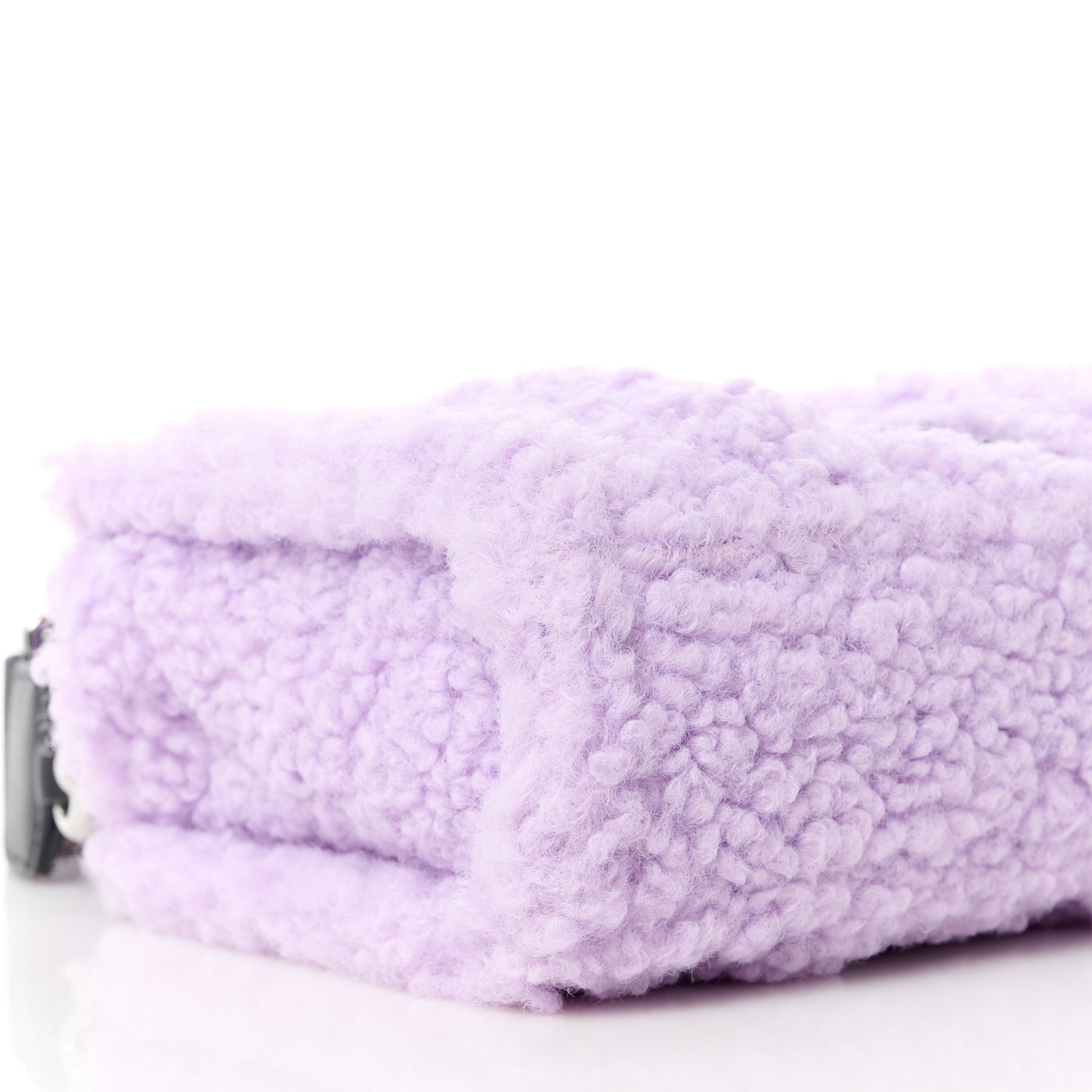 Faux Shearling Mini The Traveler Tote Bag Lilac