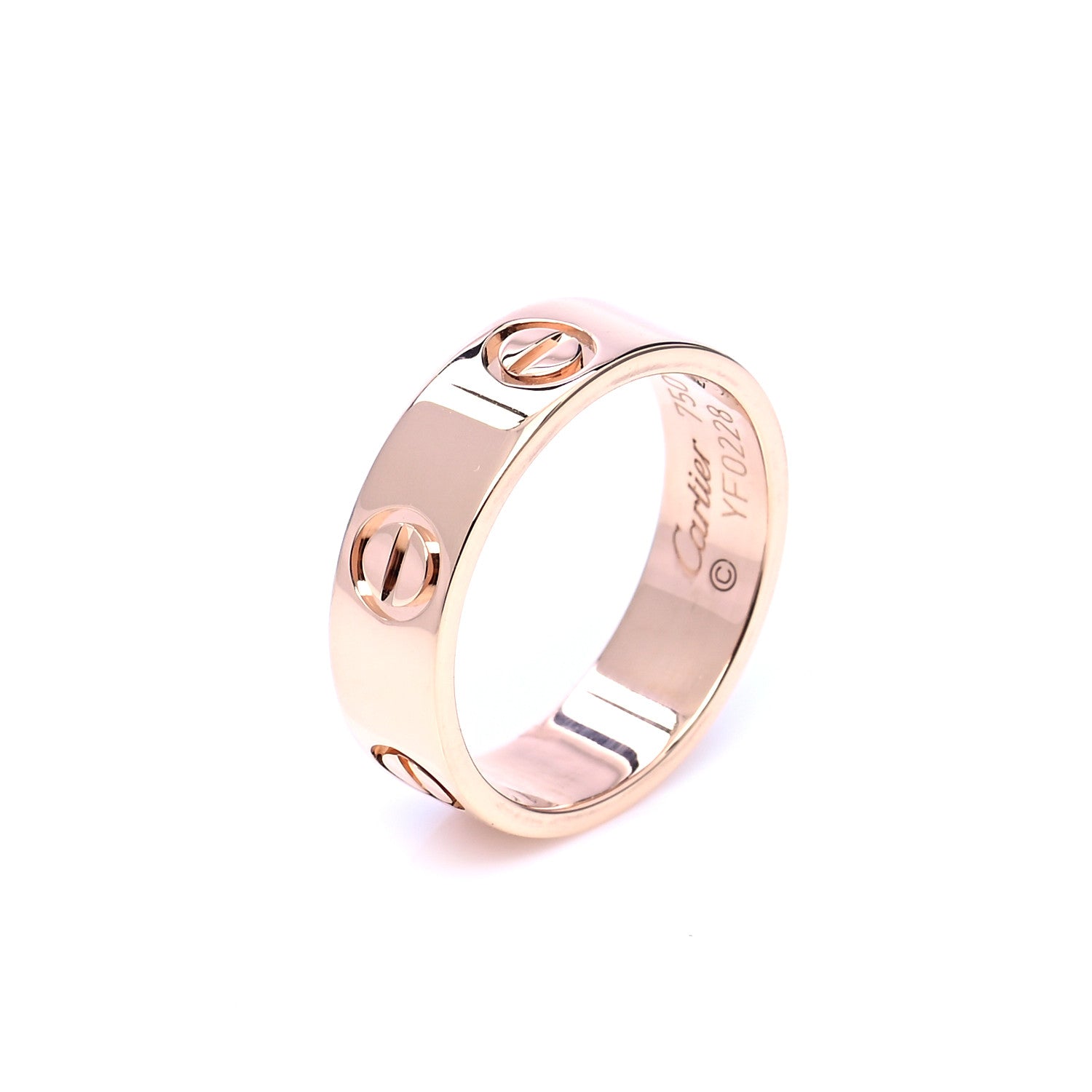 Cartier 18K Pink Gold 5.5mm LOVE Ring 51 5.75 5 of 5