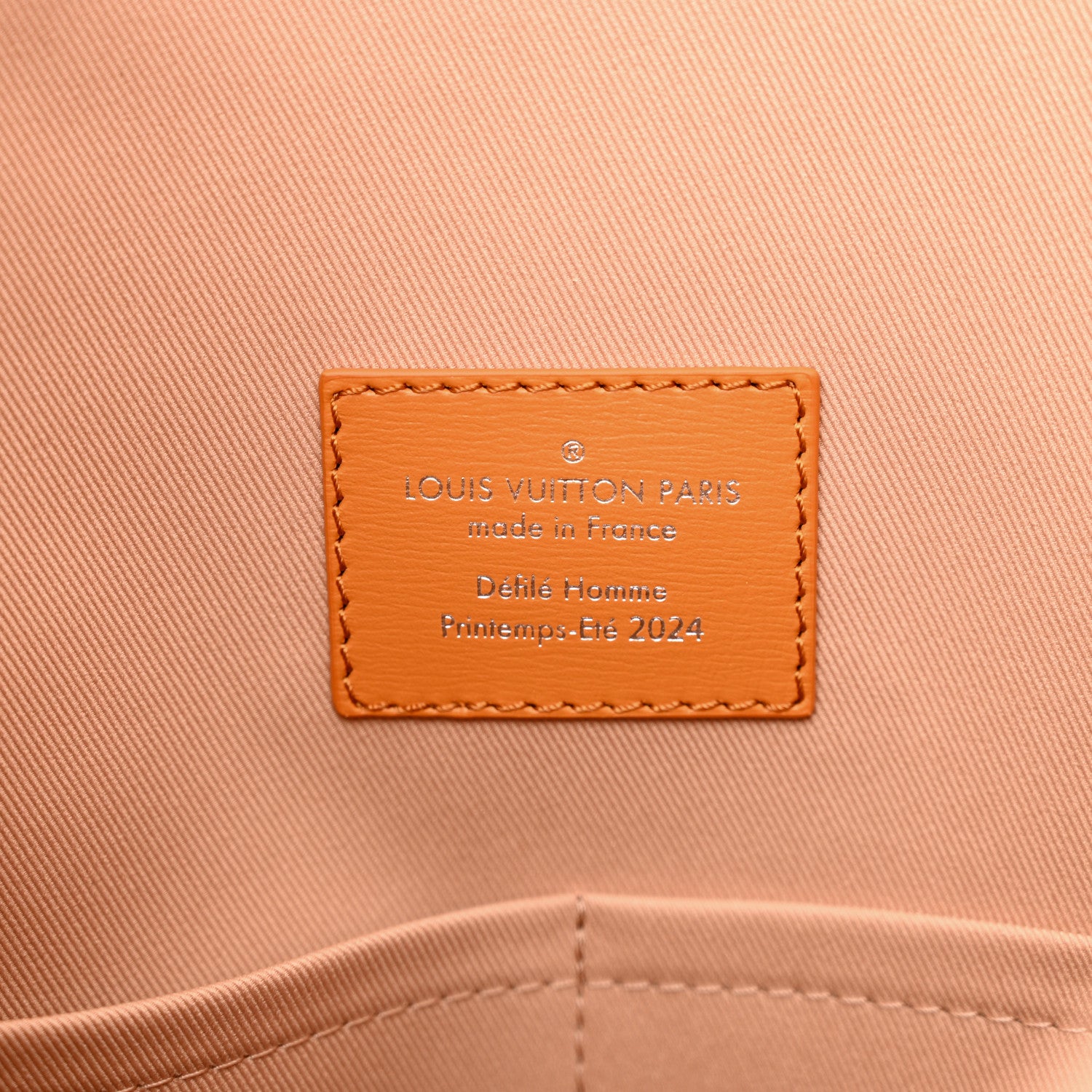 Louis Vuitton LOUIS VUITTON Calfskin Sandwich Bag Safran 6 of 9