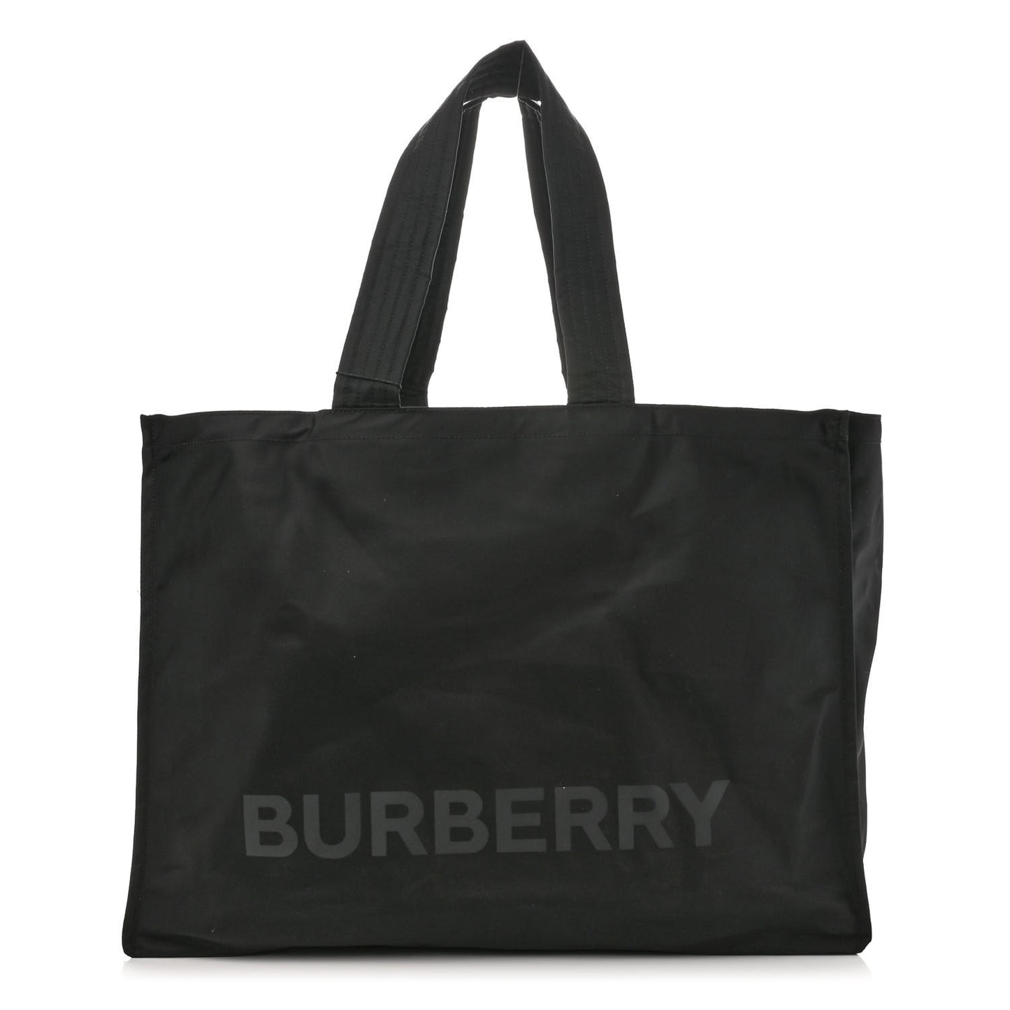 Nylon Logo Tote Black