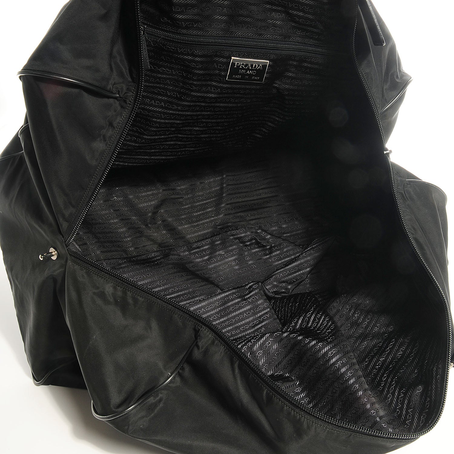 Prada Nylon Viaggio Duffle Black 5 of 9