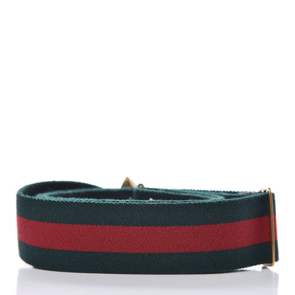 Gucci Canvas Web Wolf Belt 95 38 Green Red 3 of 5