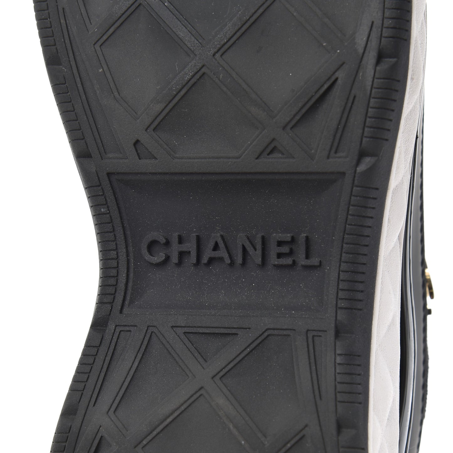 Velvet Calfskin Mixed Fibers CC Sneakers 37.5 Black