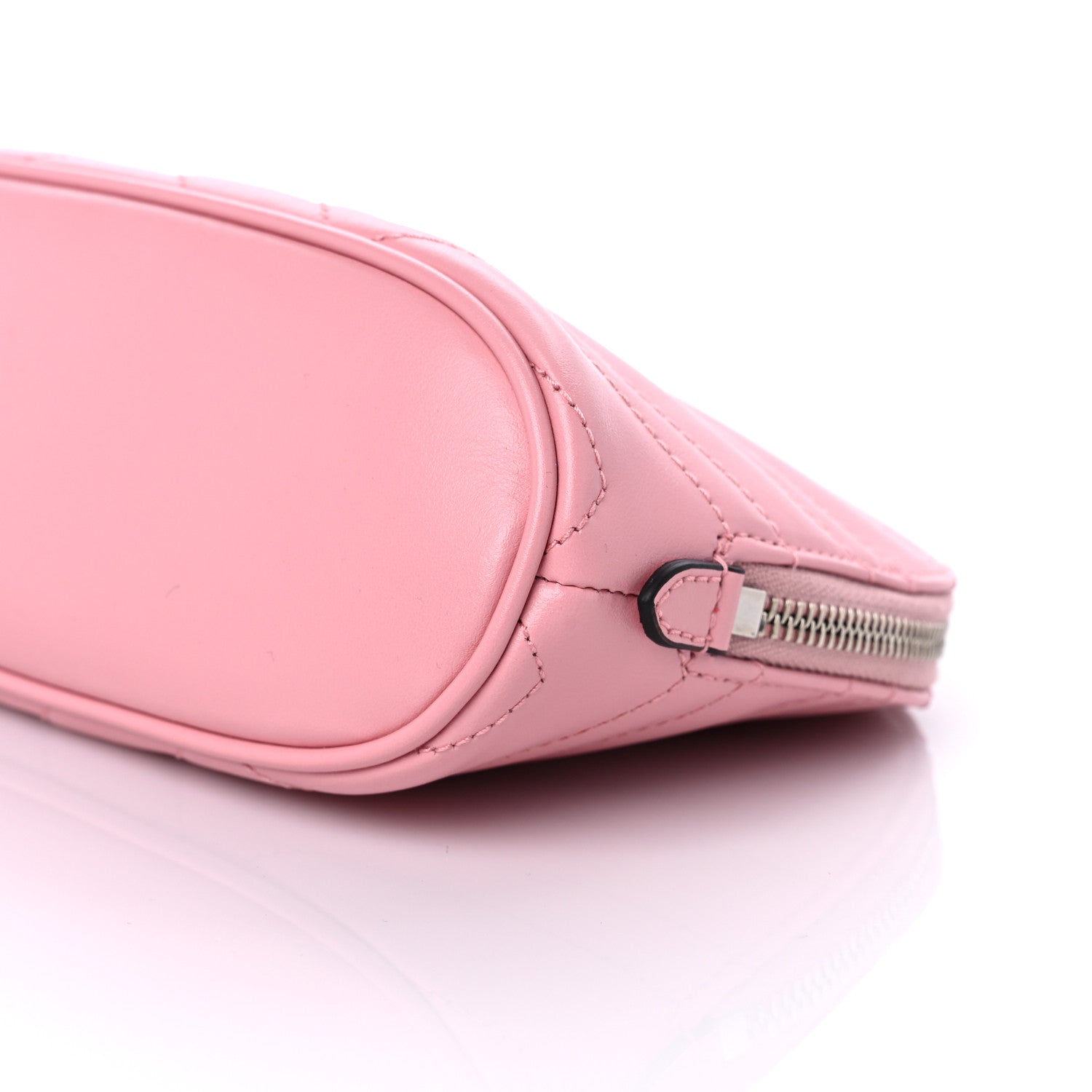 Gucci Calfskin Matelasse Large GG Marmont Pouch Cosmetic Case Wild Rose 9 of 9