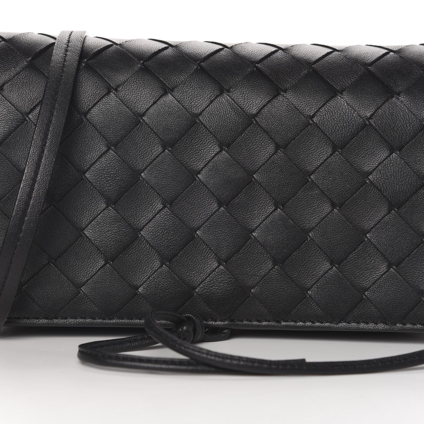 Nappa Intrecciato Crossbody Black