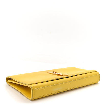 Saint Laurent Calfskin Classic Monogram Cassandre Clutch Soleil 4 of 11