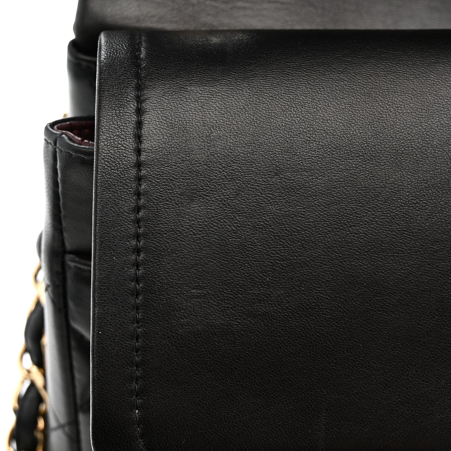 Chanel Lambskin Quilted Jumbo Double Flap Black 14 of 14